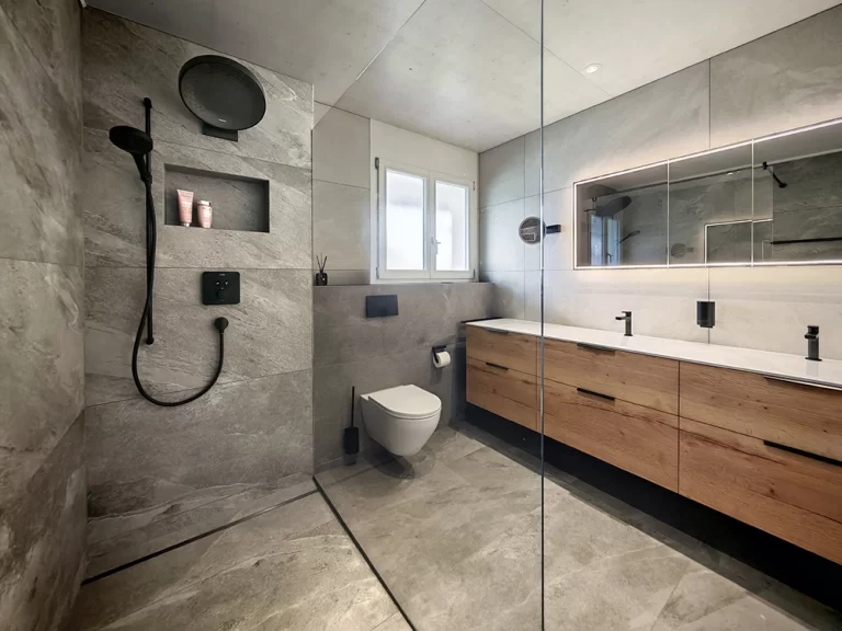 Dusche und WC mit Waschtisch, Referenz Elegance